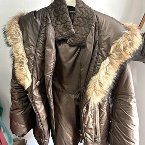 Mackage Jacket, flair arms style, brown, fitted